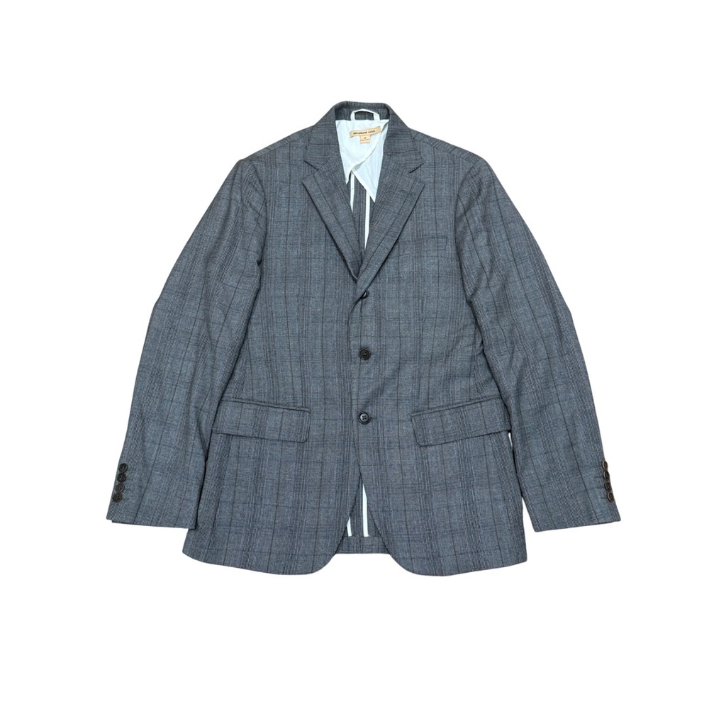 John Varvatos USA Mens Grey Plaid Blazer Sport Coat Sz 40 Versatile Work Casual - Picture 1 of 12